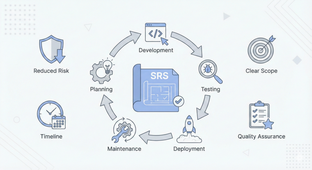 SRS workflow diagram.