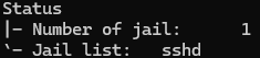 sshd jail status